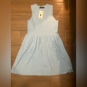 Light Blue Strapless Dress